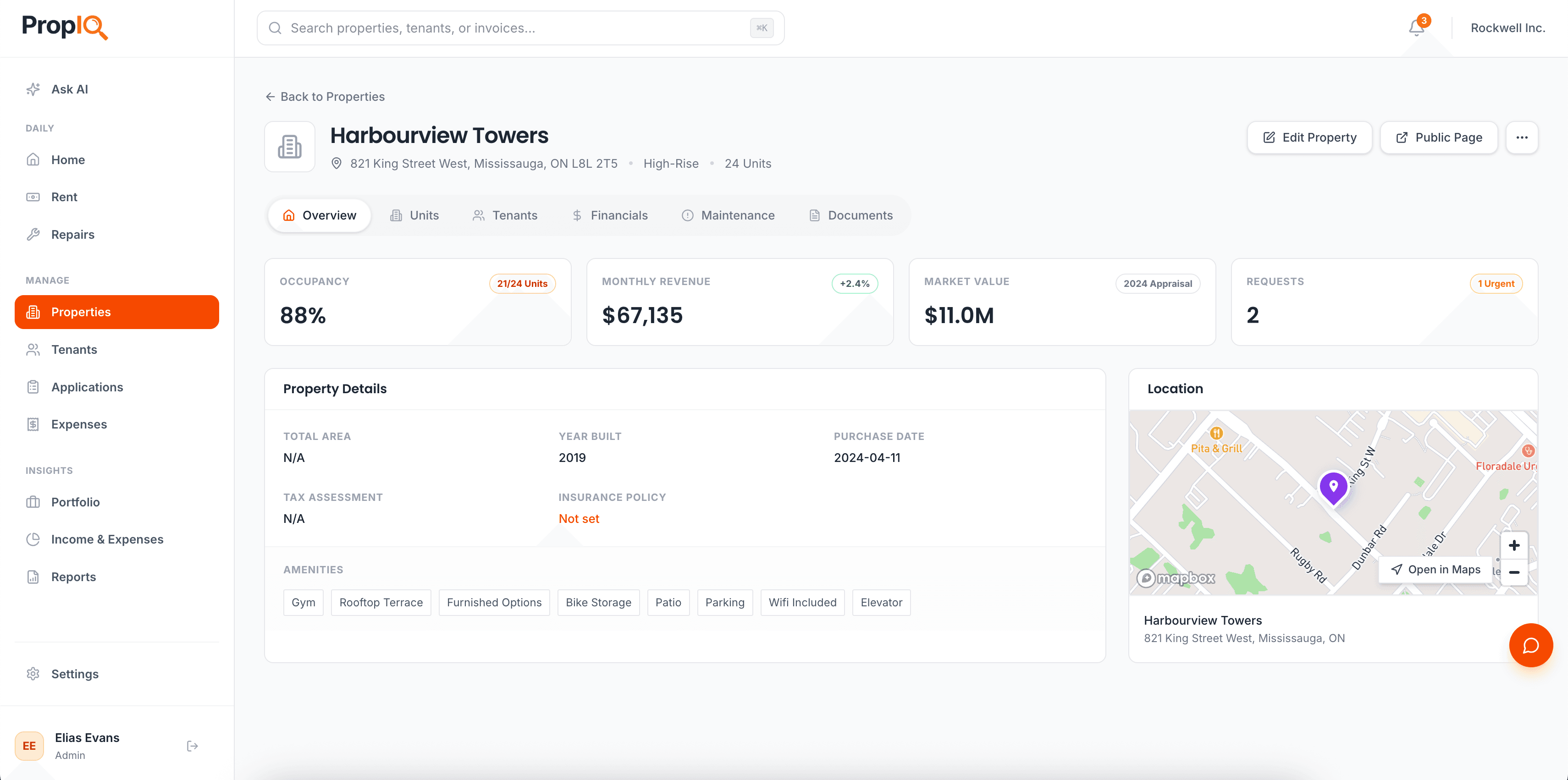 Property financials and investment performance
